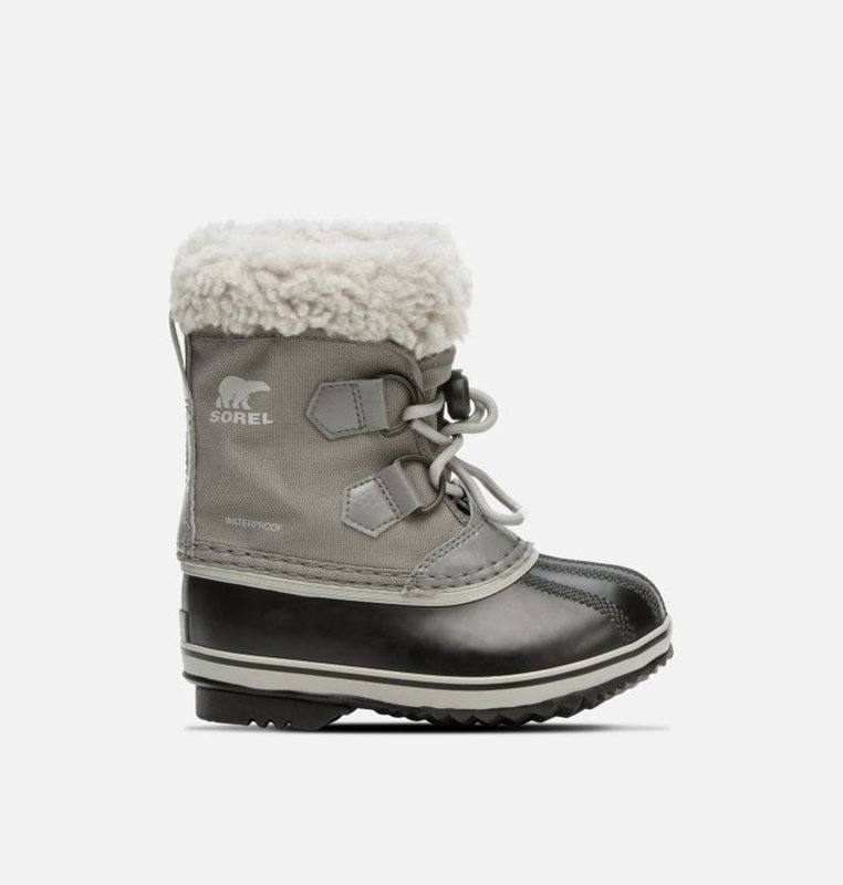 Kids Snow Boots Grey/Black - Sorel Childrens Yoot Pac™ Nylon - 308-JGLDQH